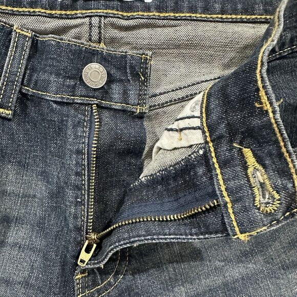 Levi's Jeans Men's 31 Relaxed Fit Gold Signature Dark Blue Denim Wash Faded - Picture 4 of 10